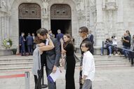 Cerimónia fúnebre de Pinto Balsemão no Mosteiro dos Jerónimos