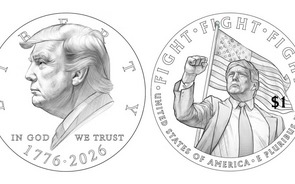 Governo dos EUA prepara moeda comemorativa da independência com imagem de Trump