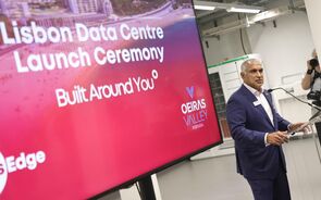 CEO da AtlasEdge no lançamento do centro de dados em Oeiras