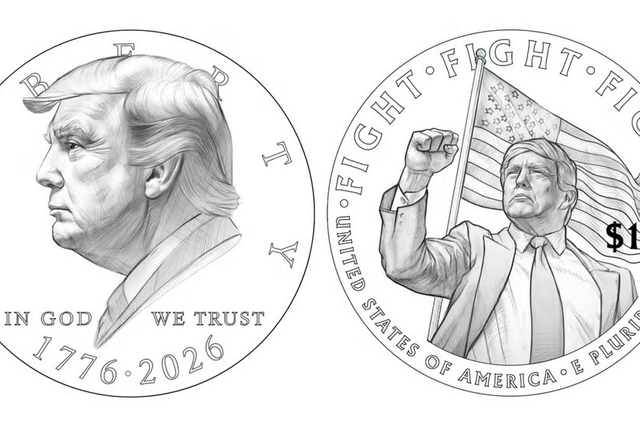 Governo dos EUA prepara moeda comemorativa da independência com imagem de Trump