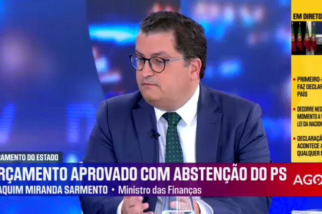 Miranda Sarmento reitera: margem para alterações ao Orçamento é 'praticamente nula'