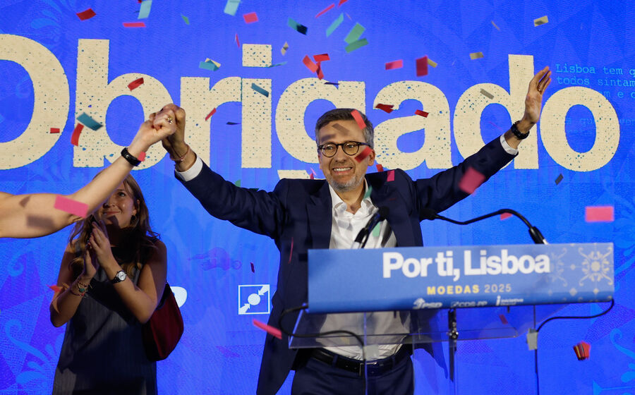 Moedas celebra vitória em Lisboa