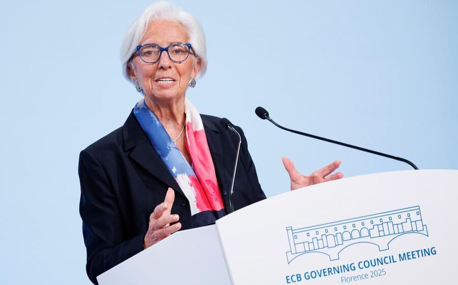Christine Lagarde, presidente do BCE, não está preocupada com o baixo crescimento económico.