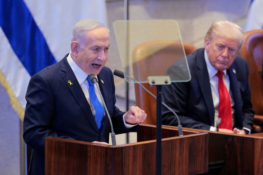 Netanyahu afirma que Trump é o maior amigo de Israel, com Trump no Knesset