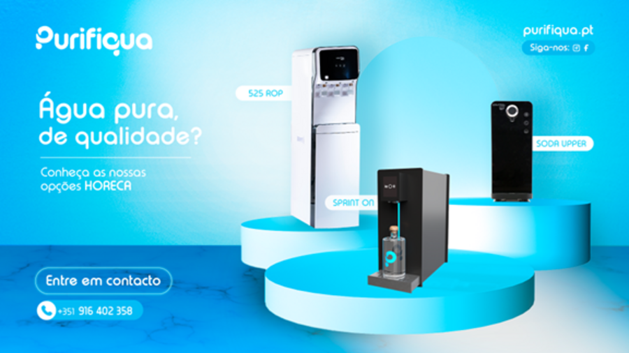 Purifiqua oferece água pura e de qualidade com opções HORECA