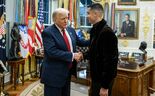 Donald Trump e Cristiano Ronaldo na Sala Oval da Casa Branca