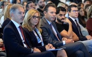 Montenegro e Ana Paula Martins em evento da SwordHealth