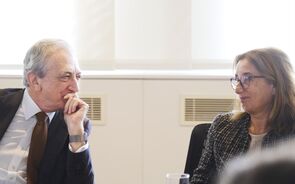 Miguel Athayde Marques, vice-reitor da Católica, e Isabel Ucha, presidente da Euronext Lisbon, apresentaram o estudo que será discutido no Capital Markets Day.