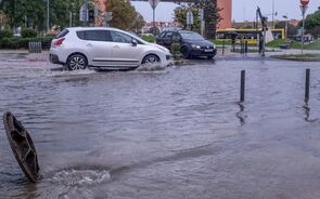 Mau tempo causou inundações em várias zonas do país