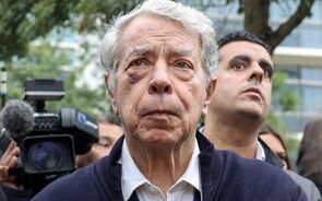 Ricardo Salgado à chegada ao tribunal para o primeiro dia do julgamento do caso BES, em 2024