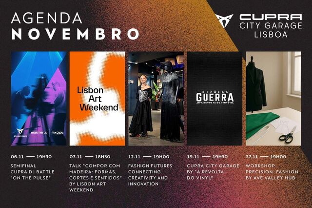 CUPRA City Garage Lisboa: arte, moda e som marcam o início de novembro