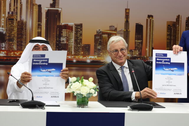 FlyDubai encomendou 150 aviões Airbus A321