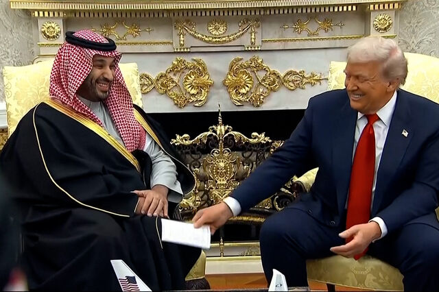 Príncipe saudita anuncia aumento de investimento nos EUA em reunião com Trump