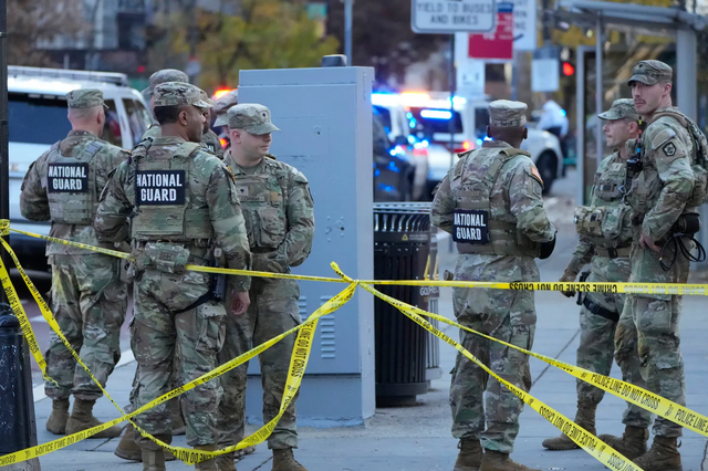 Morreram dois membros da Guarda Nacional baleados junto à Casa Branca