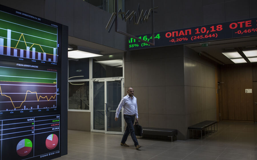 A bolsa de Atenas é uma das que mais ganha em 2025.