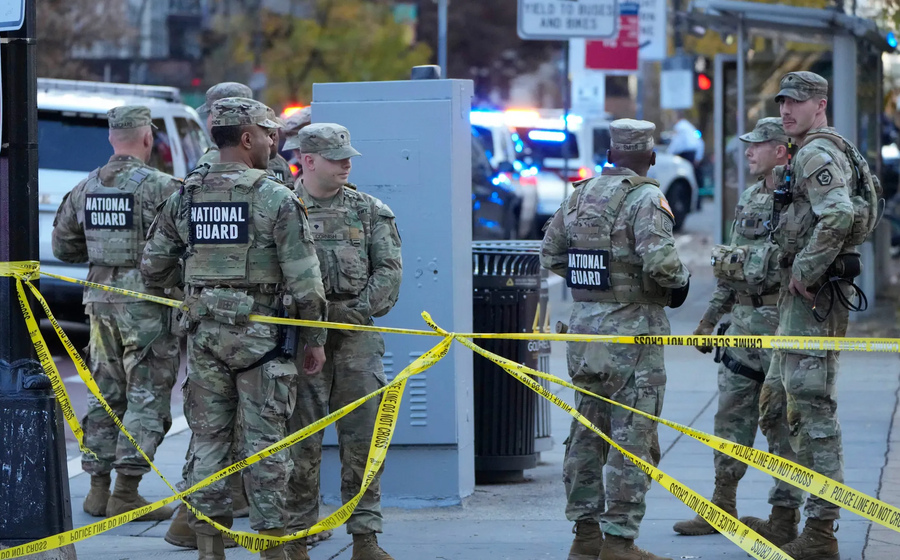 Guarda Nacional na Casa Branca após morte de dois militares. Suspeito detido