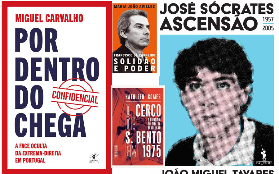 Sugestões literárias de livros de Miguel Carvalho, Avillez, Sócrates, Gomes e Tavares