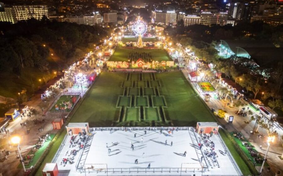 Wonderland Lisboa oferece diversão com pista de gelo e iluminação festiva