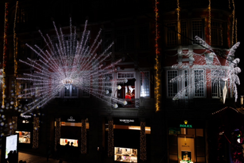 Porto celebra Natal e centenário da Marcolino com 140 mil luzes na Rua de Santa Catarina