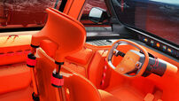 Interior laranja do novo 'concept car' Citroën ELO