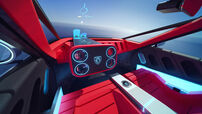 Interior futurista do Polygon Concept da Peugeot