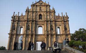 Ruínas de São Paulo, em Macau, atrai turistas entre Portugal e a China