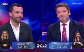 Jorge Pinto e André Ventura no debate