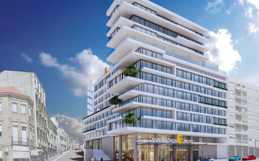 O novo hotel Evolution Gaia tem abertura prevista para 2026.