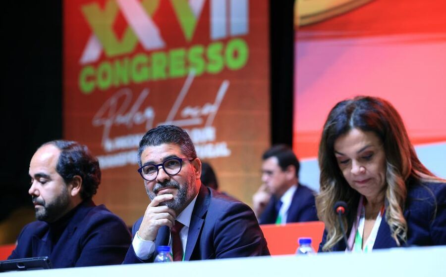 Pedro Pimpão, novo presidente da Associação Nacional de Municípios, eleito em congresso, em Viana do Castelo
