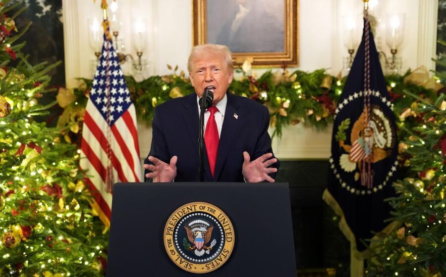 Trump discursa sobre economia e anuncia apoio às tropas