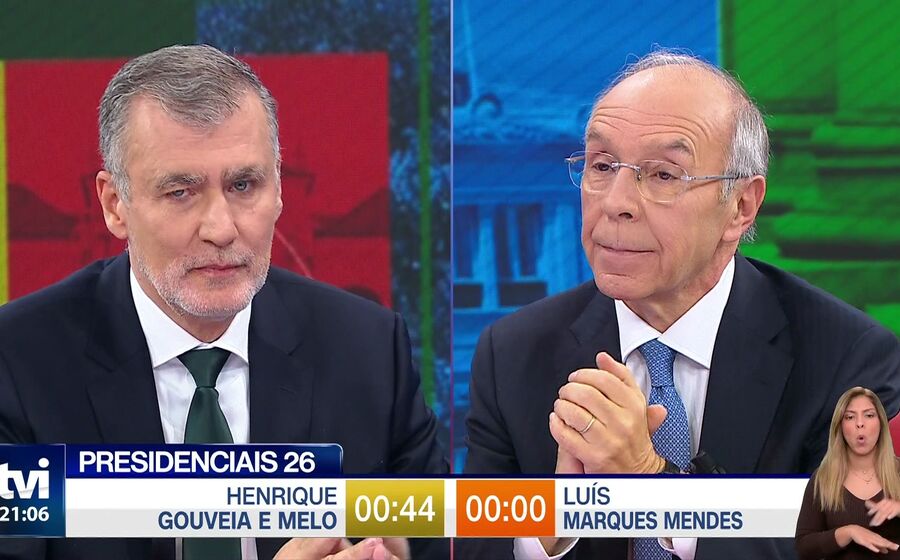 Gouveia e Melo e Marques Mendes confrontam-se em debate na TVI