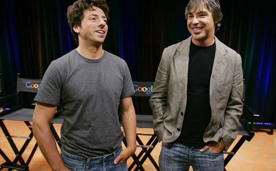 Fundadores da Alphabet no top 4 dos mais ricos do mundo. 