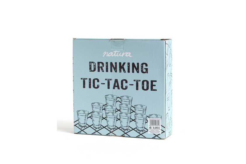 Jogo Drinking Tic-Tac-Toe da Natura para animar festas e convívios