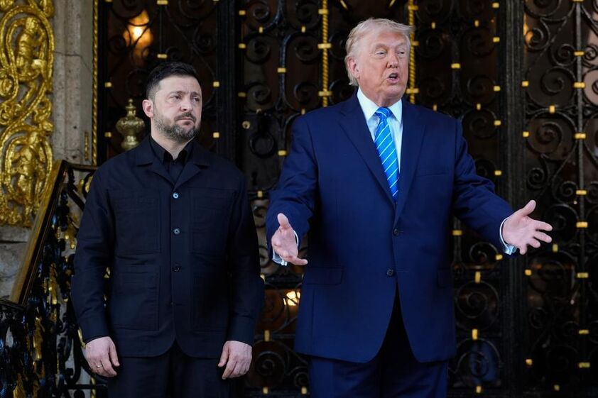  Volodymyr Zelensky e Donald Trump encontram-se em Mar-a-Lago, na Florida, para discutir o plano de paz para a Ucrânia