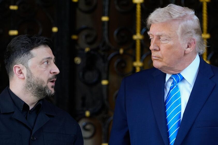  Volodymyr Zelensky e Donald Trump encontram-se em Mar-a-Lago, na Florida, para discutir o plano de paz para a Ucrânia
