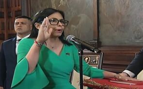 Delcy Rodriguez toma posse como presidente interina da Venezuela