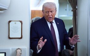 Donald Trump no Air Force One