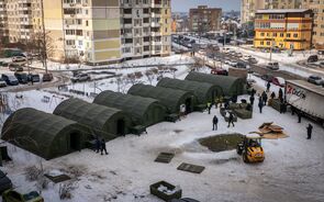 Tendas de emergência na Ucrânia