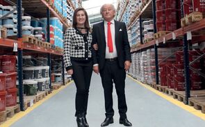António Ambrósio e a filha, Ana Ambrósio, vice-presidente do grupo Tintas 2000.