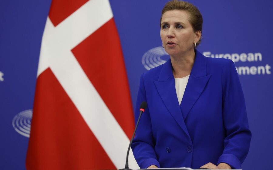 A primeira-ministra da Dinamarca, Mette Frederiksen