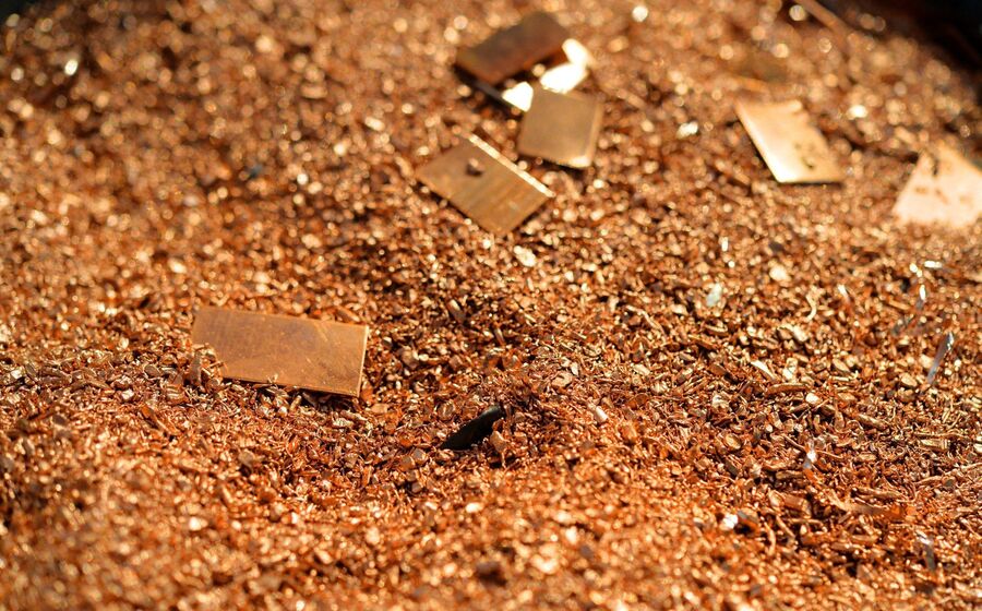 O cobre já subiu 12,39% este ano.