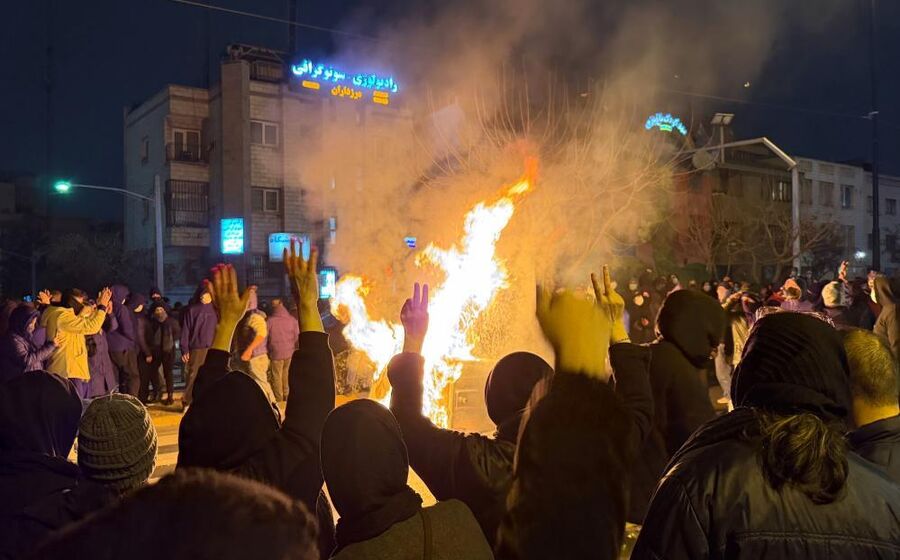 Protestos antigovernamentais em Teerão 