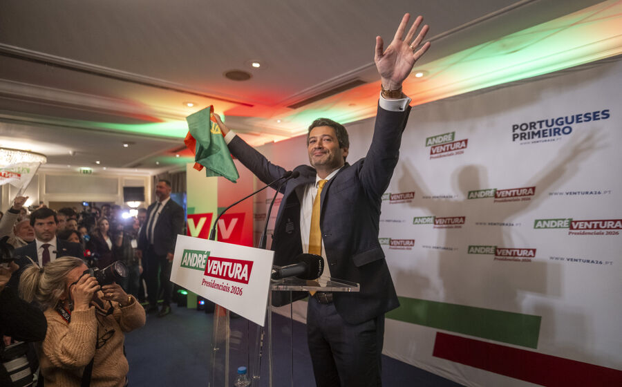 Emigrantes dão vitória a Ventura na 1.ª volta das Presidenciais