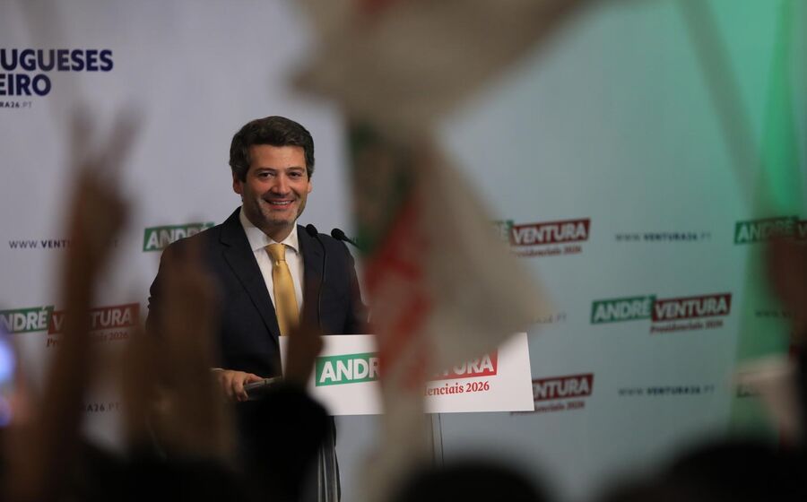 André Ventura conseguiu 23,5% dos votos na primeira volta.