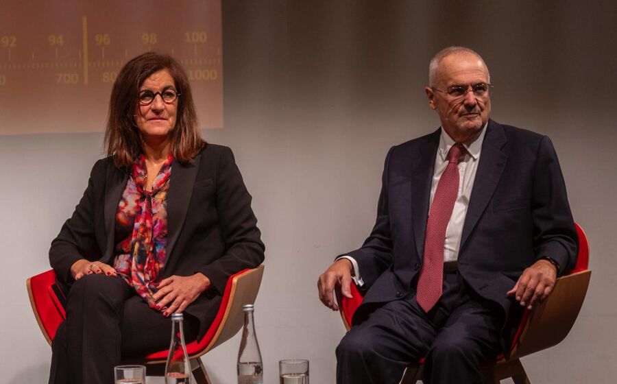 João Vieira Lopes, líder da CCP, à direita, no painel de discussão da conferência dos 10 anos da Conversa Capital