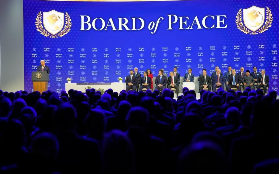 Trump na formalização do Conselho de Paz para resolução de conflitos