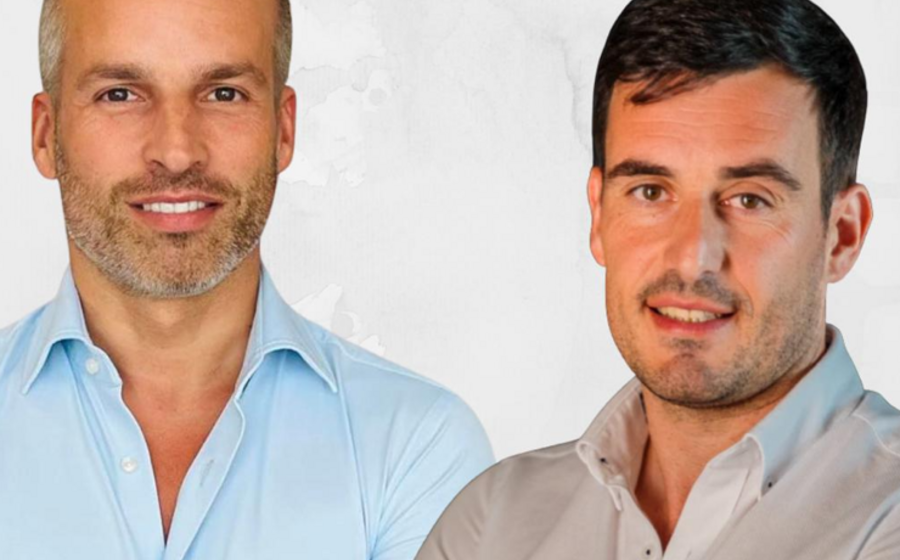 Ricardo Costa e Rui Leal, que vai manter-se no capital do ADN Group e como CEO da empresa agora controlada pelo grupo Bernardo da Costa.