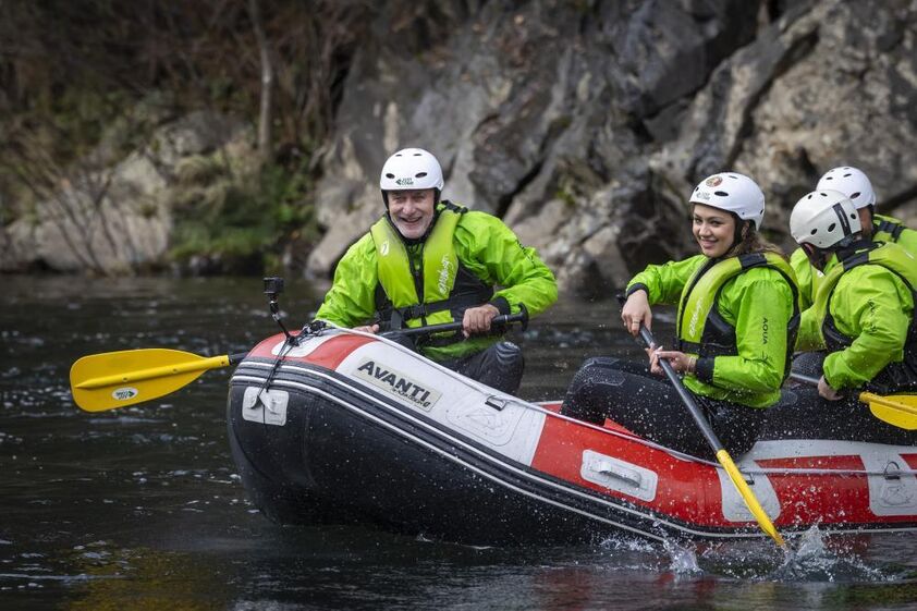 Gouveia e Melo dedicou parte do dia ao rafting