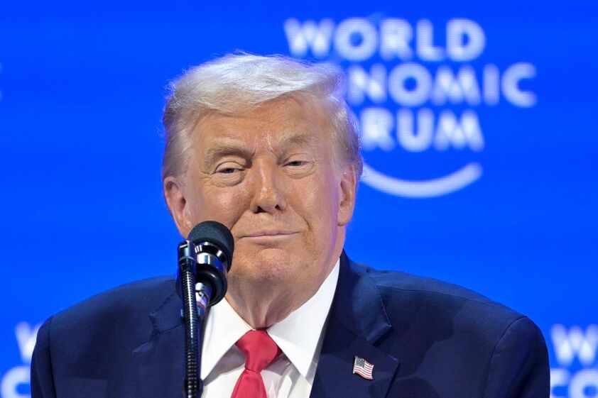 Donald Trump discursa em Davos