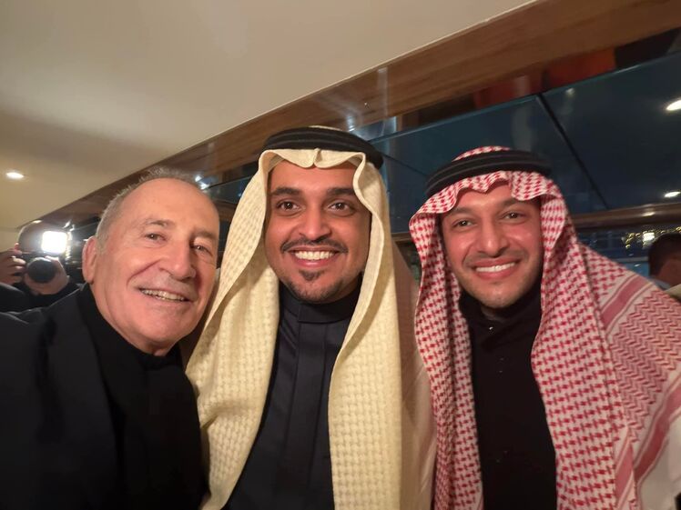 Luís Filipe Menezes ao lado de Alwalid Albaltan, presidente do Conselho Empresarial Arábia-Saudita-Portugal.